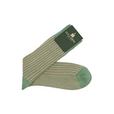 Vert doux & Beige - Rayures Transat - Coton