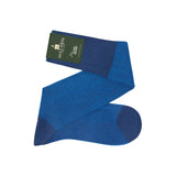 Denim & Electric Blue - Caviar - Superfestes Fil d'Écosse Baumwolle