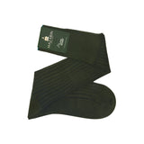 Khaki & Navy Blue - Super-Durable Cotton Lisle