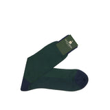 Blue & Green - Deckchair stripes - Cotton Lisle