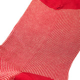 Carmine & Beige- Birdseye - Cotton Lisle