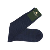 Navy Blue & Khaki - Linen & Cotton