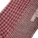 Burgundy & Grey - Houndstooth - Wool