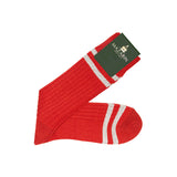 Rojo & Gris claro - Lino & Algodón