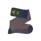 Nuit & Noisette - Hahnentritt - Superfestes Fil d'Écosse Baumwolle