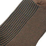 Cinnamon & Green - Houndstooth - Super-durable Cotton lisle