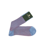 Bleu ciel & Framboise - Fil d'Écosse