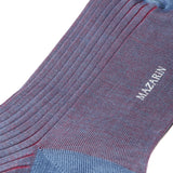 Bleu ciel & Framboise - Fil d'Écosse