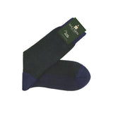 Purple & Khaki - Houndstooth - Super-strong Cotton lisle