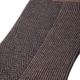 Taupe & Steel - Herringbone - Super-durable cotton lisle