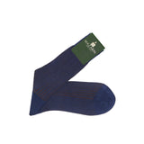 Midnight Blue & Hazel - Cotton Lisle