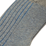 Gris claro y azul - Hilo escocés supersólido