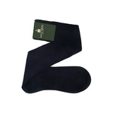 Navy Blue & Violet - Cotton Lisle