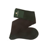 Khaki & Brown - Houndstooth - Cotton Lisle