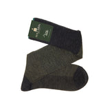 Gris & Kaki - Pied-de-poule - Super-solide Laine - Mazarin X Scavini
