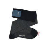 Black & Mottled Grey - Birdseye - Wool