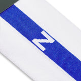 Chaussette monogrammée à l'unité - Blanc & Bleu roi
