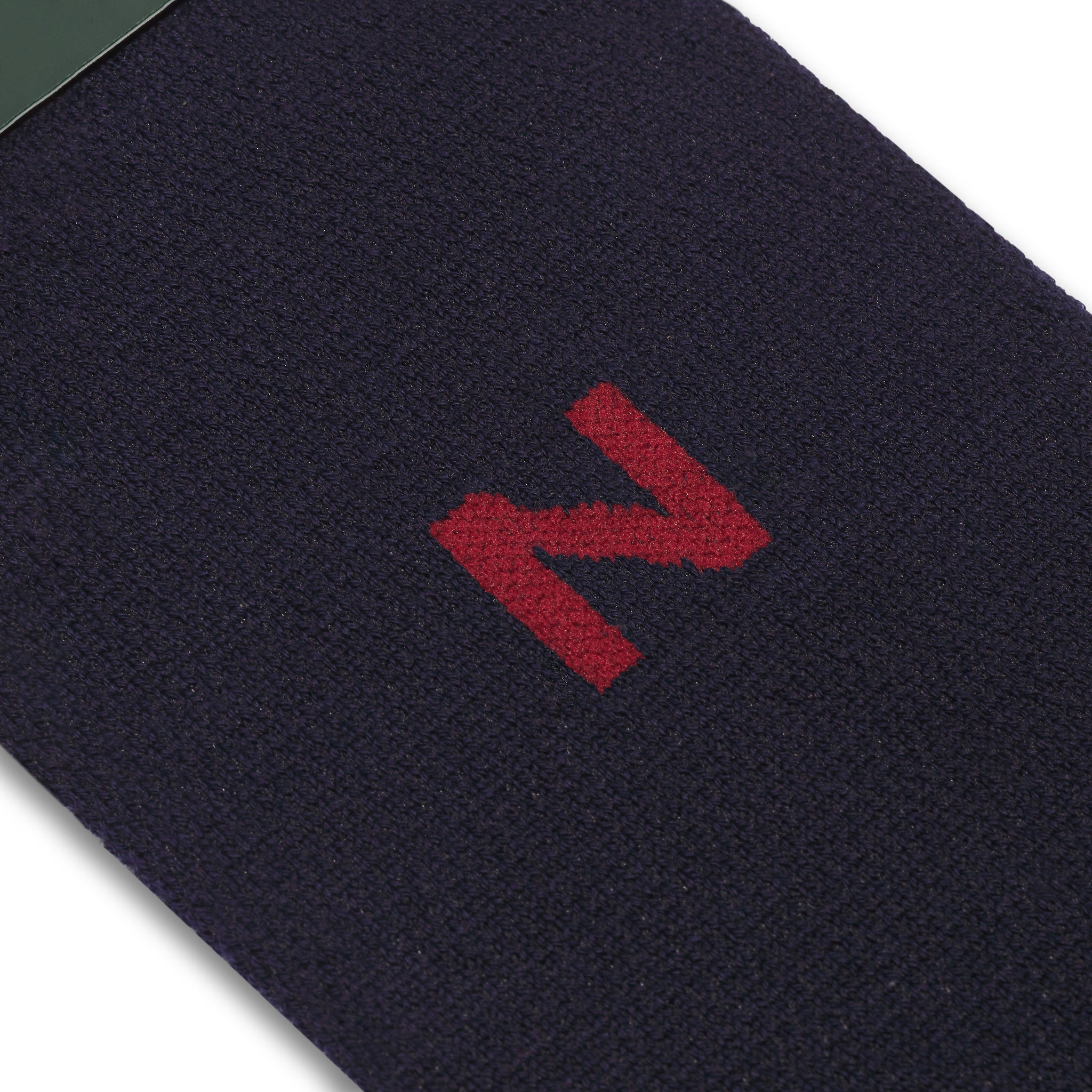 Chaussette monogrammée à l'unité - Bleu marine & Rouge