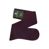 Burgundy & Blue - Super-Durable Cotton Lisle