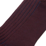 Burgundy & Blue - Super-Durable Cotton Lisle