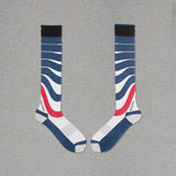 Bleu & Blanc & Rouge - Courbes - Ski - Dryarn®