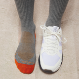 Grau & Orange - Baumwolle