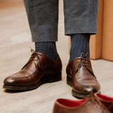 Stahlblau - Superfestes Fil d'Écosse Baumwolle