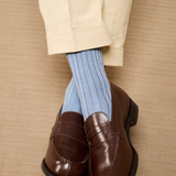 「霜降りライトブルー - 超耐久コットンリスル」