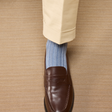 「霜降りライトブルー - 超耐久コットンリスル」