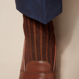 Brown & Orange - Super-solid Cotton lisle