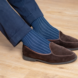 Night Blue & Sky Blue - Super-Durable Cotton Lisle