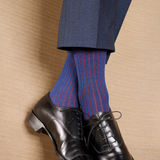 Bleu outremer & Rouge - Super-solide fil d'Écosse