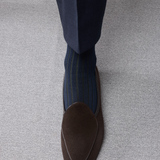 Azul marino & Verde - Hilo de Escocia Super-Resistente