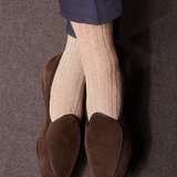 Beige - Superfestes Fil d'Écosse Baumwolle