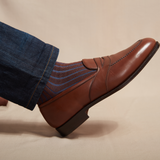 ブラウン&ブルー - スーパーソリッドスコティッシュヤーン