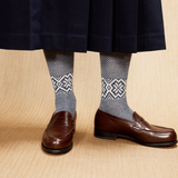 Marine & Beige - Norvégiennes Gamme Bison - Laine