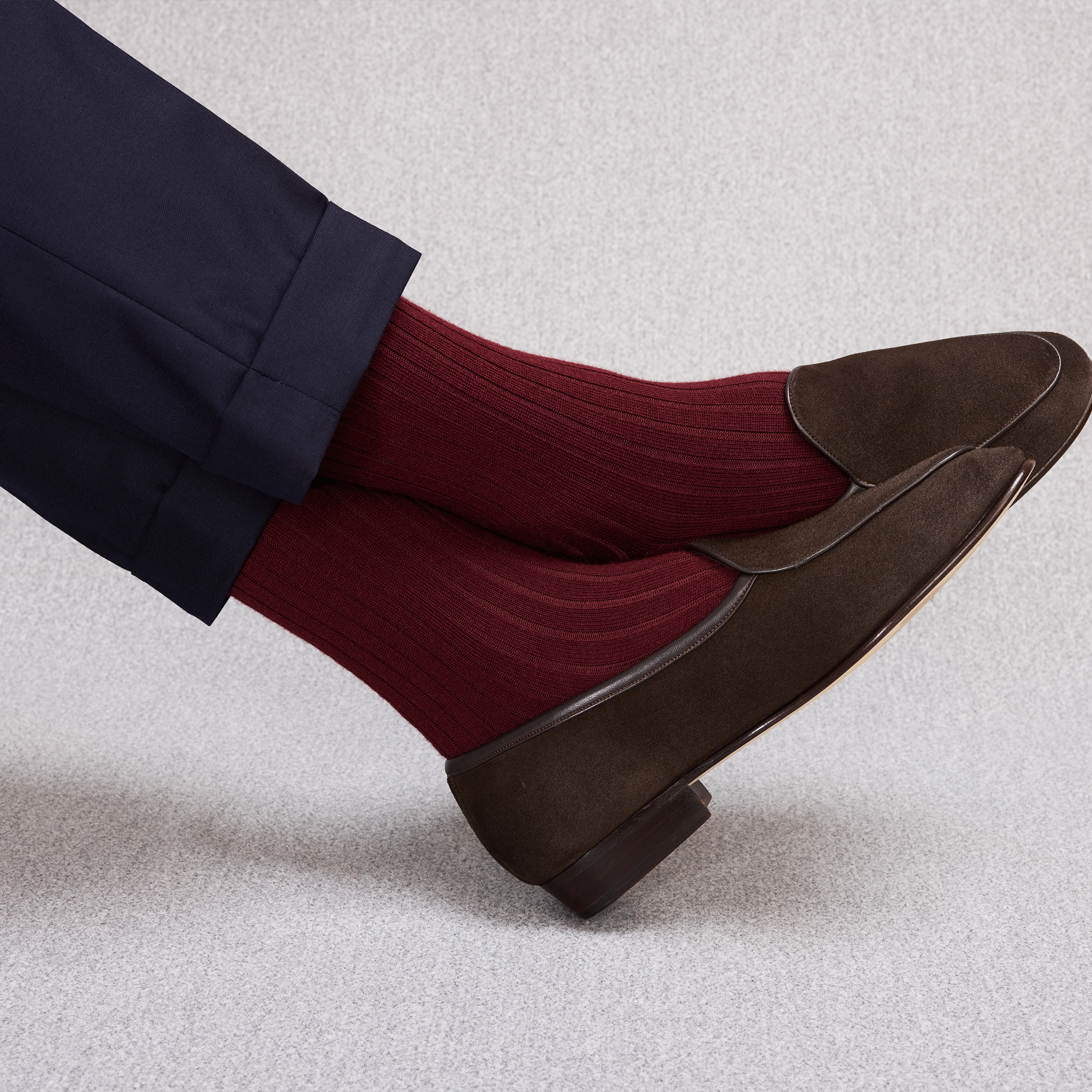 burgundy dress socks Maroon Marl Dress Socks main image 0