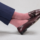 Neige & Grenat - Pied-de-poule - Super-solide Laine