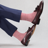 Neige & Grenat - Pied-de-poule - Super-solide Laine