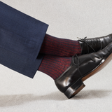 Navy Blue & Red – Linen – Mazarin X Scavini