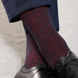 Navy Blue & Red – Linen – Mazarin X Scavini