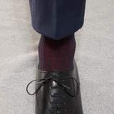 Navy Blue & Red – Linen – Mazarin X Scavini