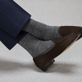 Anthracite & Light Grey – Houndstooth – Linen – Mazarin X Scavini