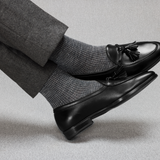 Anthracite & Light Grey – Houndstooth – Linen – Mazarin X Scavini