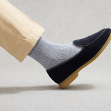 Sky Blue & Off-White – Houndstooth – Linen – Mazarin X Scavini