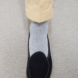 Sky Blue & Off-White – Houndstooth – Linen – Mazarin X Scavini
