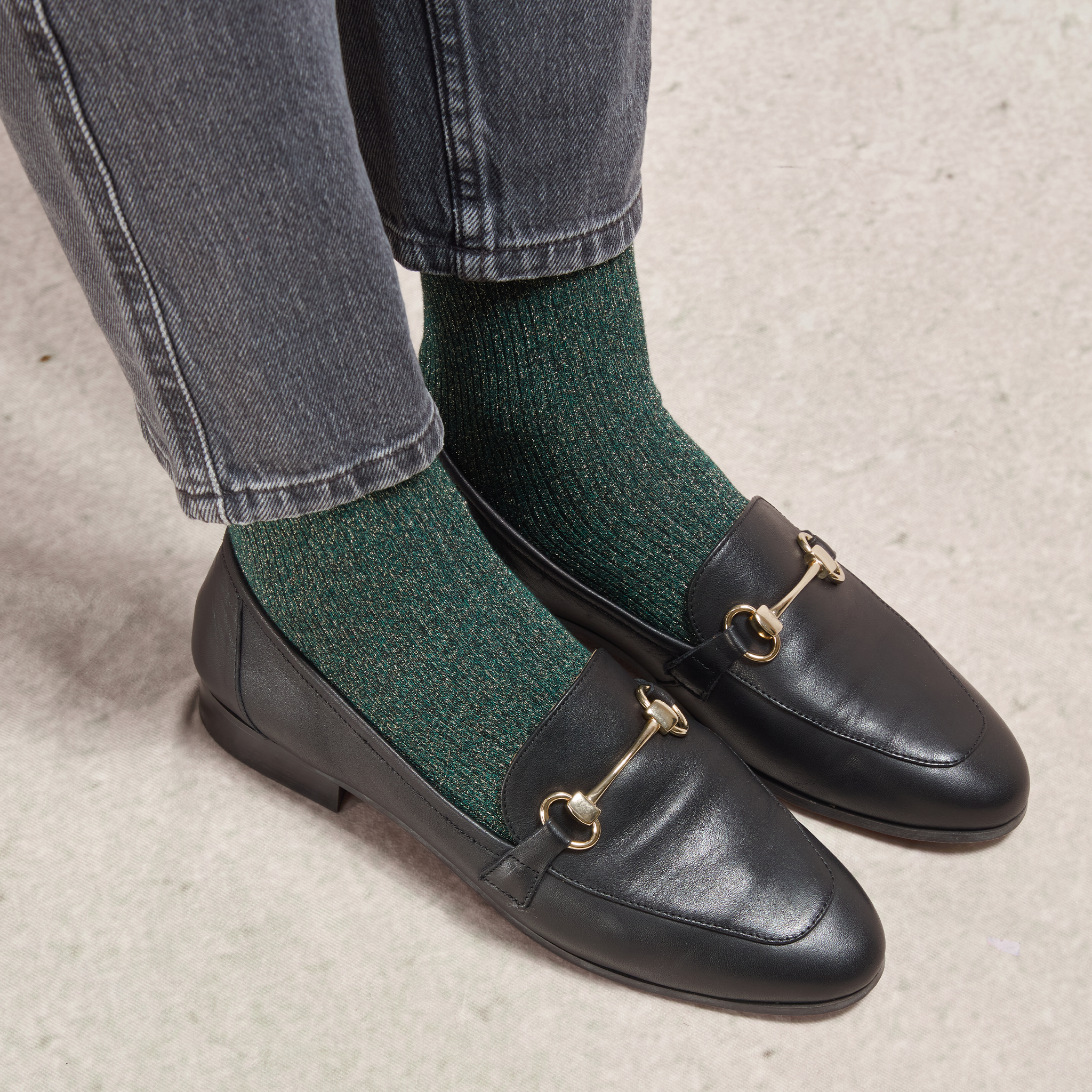 Vert foncé - Doré - Coton