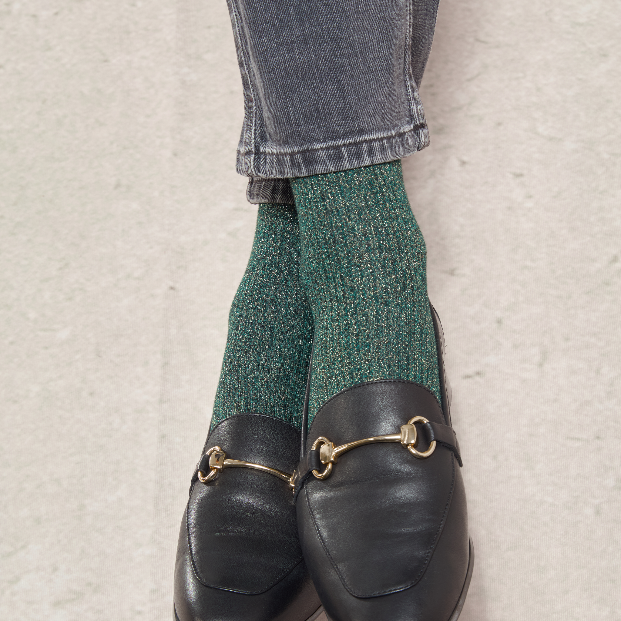 Vert foncé - Doré - Coton