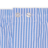 Caleçon blanc et bleu - Rayures bengale - Coton