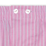 Caleçon rose et blanc - Rayures bengale - Coton Oxford